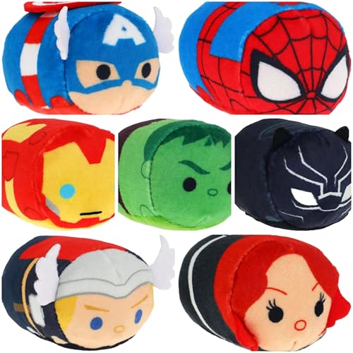 Just Play Mini Tsum Tsum - Marvelous Avengers 6,3 cm Plüsch, 3 Stück, zufällige Charaktere von Just Play