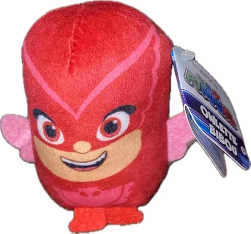 Just Play PJ Masks Owlette Bibou The Red Masked Mini 7.6 cm Plushie Collectible Collect all three von Just Play