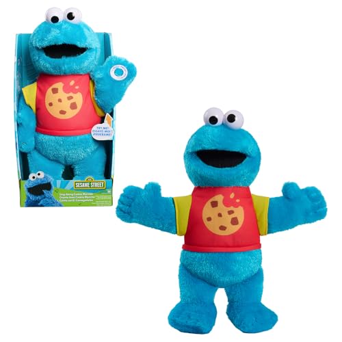 Just Play Sesame Street Sing-Along Cookie Monster 13-inch Plushie Stuffed Animal, Recycled Filling, Blue, Kids Toys for Ages 18 Month by von Just Play