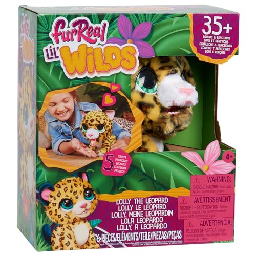 Just Play furReal Lil Wilds Lolly der Leopard, interaktives Spielzeug, 20 cm großer, Kinderspielzeug ab 4 Jahren von Just Play