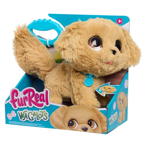 Just Play furReal Wag-A-Lots Golden Retriever, interaktives, 20,3 cm großes, laufendes und sprechendes Plüschtier, 4-teilig, Kuscheltiere, Kinderspielzeug ab 4 Jahren Just Play furReal Wag-A-Lots Golden Retriever, interaktives, 20,3 cm großes, laufendes und sprechendes Plüschtier, 4-teilig, Kuscheltiere, Kinderspielzeug ab 4 Jahren von Just Play