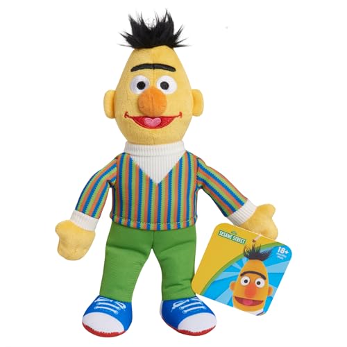 Sesame Street Friends 8-inch Bert Sustainable Plush Stuffed Toy, Kids Toys for Ages 2 Up by Just Play von Just Play