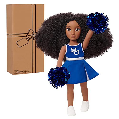 Purpose Toys HBCyoU Hampton Cheer Captain Alyssa 45,7 cm Puppe & Zubehör, lockiges Haar, mittelbrauner Hautton, entworfen und entwickelt von Just Play