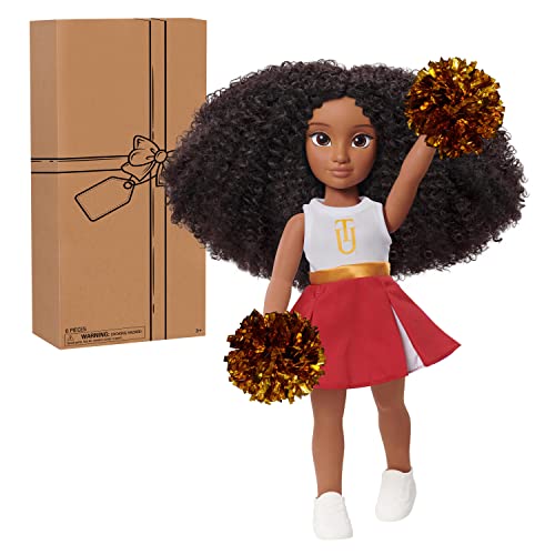 Purpose Toys HBCyoU Tuskegee Cheer Captain Alyssa 45,7 cm Puppe & Zubehör, lockiges Haar, mittelbrauner Hautton, entworfen und entwickelt von Just Play