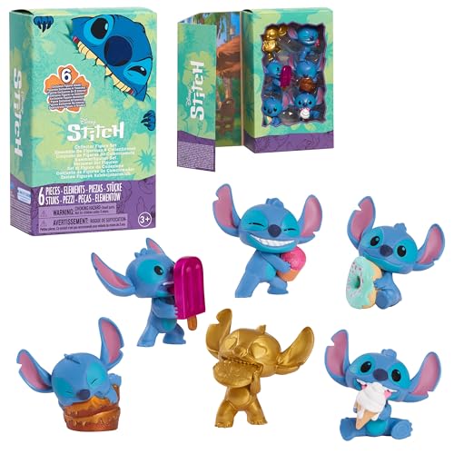 Stitch Disney Feed Me 6-teiliges Sammelfiguren-Set, hochwertiges Sammlerpaket, Kinderspielzeug ab 3 Jahren, Amazon Exclusive von Just Play von Disney