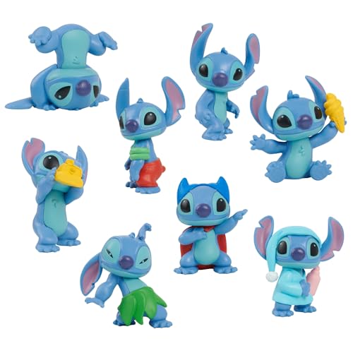 Stitch Disneys Lilo Collectible Friends-Figurenset, 8-teiliges Figurenset, 5 cm große Sammelfiguren, Kinderspielzeug ab 3 Jahren von Just Play von Just Play