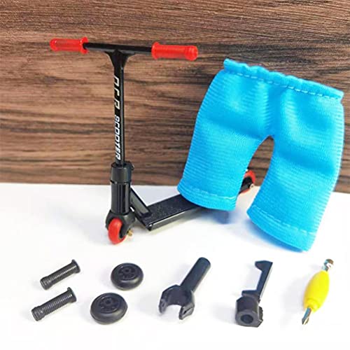 JustPe Fingerroller mit Mini-Scooter, Werkzeug und Fingerspitze, Zubehör, Mini-Legierung, Finger, Scooter, Skateboard, Modell-Set von JustPe