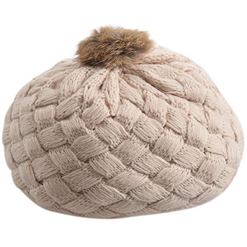 Juuewrryg Niedliche Baby-Winter-warme Kleinkind Infant-Haekelarbeit Beanie Kids Maedchen-Kind - Beige von Juuewrryg