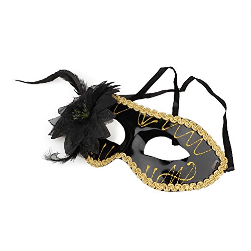 Juuewrryg venezianischen Abendkleid, Kostuem, Karneval-Maskerade-Partei-Ball-Maske (schwarz) von Juuewrryg