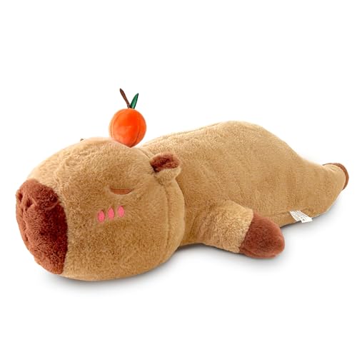 Juvanovo Capybara Kuscheltier XXL, 60cm Capybara Plüschtier, Wasserschwein Kuscheltier Groß, Capybara Kissen, Capybara Stofftier, Capybara Plushie Puppen, Spielzeug für Kinder Jungen Mädchen Juvanovo Capybara Kuscheltier XXL, 60cm Capybara Plüschtier, Wasserschwein Kuscheltier Groß, Capybara Kissen, Capybara Stofftier, Capybara Plushie Puppen, Spielzeug für Kinder Jungen Mädchen von Juvanovo