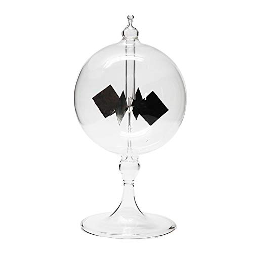 Juwaacoo Solar Crookes Radiometer Glas Handmade Spielzeug für Party Home Dekoration Geschenk Transparent von Juwaacoo