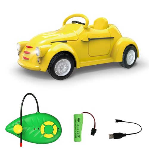 Juxtaposia Lieblich Bananen Modellierung Ferngesteuertes Auto, Wiederaufladbares Rc Auto mit Eingebauter Batterie, Spielzeugautos für Kind ab 3 Jahren, kann als Geburtstagsgeschenk von Juxtaposia