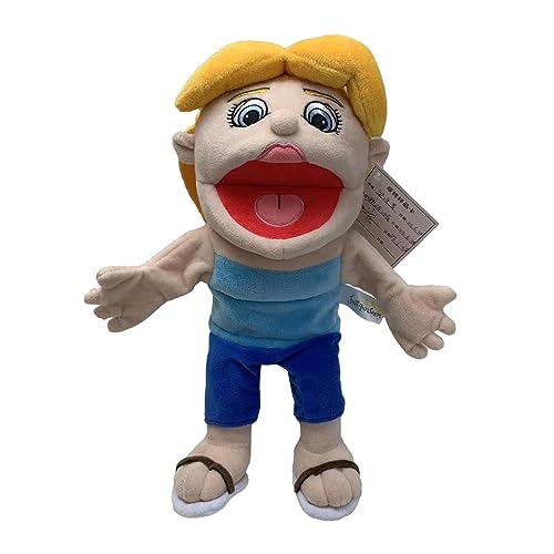 Jeffy Puppet SML Plüschtier | 17" weiches, gefülltes Handpuppen Kuscheltier | Jeffy Merch Silly Puppets Puppen | Lustige Bauchrednerpuppen für Kinder, Partygeschenke, Unterricht im Vorschulalter von Juzinqu