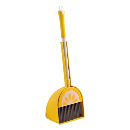 Broom and Dustpan, Kids Cleaning Tool, Fruit Design Broom, Housekeeping Helper Set, Small Broom and Dustpan Set for Kids Fruit-Themed Cleaning Tools for Children von Jvjggag