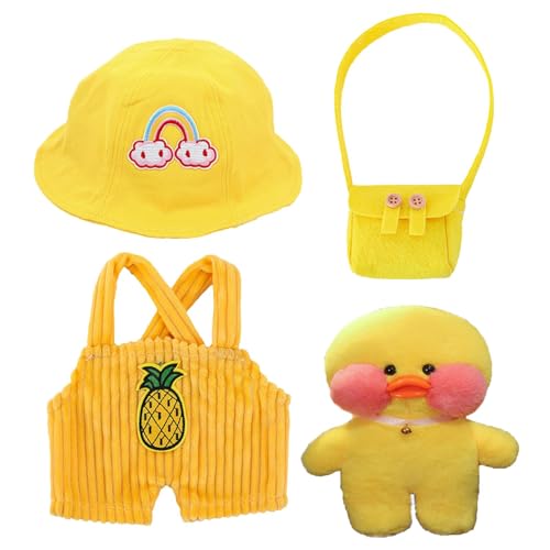 Customizable Duck Plush, Adorable Stuffed Duck Toy, Cute Plush Toys With Accessories, Dress-Up Outfits For Kids, Fun Plush Duck Costumes And Accessories For Playtime And Gifting With 11.81 Inches von Jvjggag