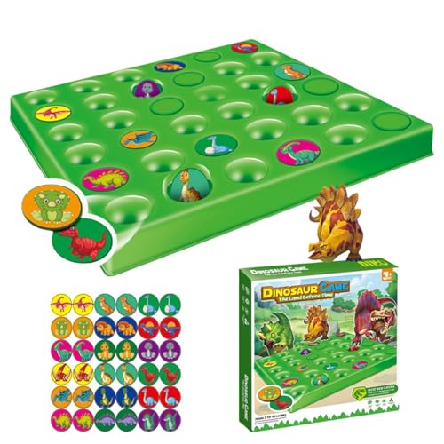 Dinosaurier-Brettspiel, passendes Strategiespiel, Denkspiel, Spiel für zwei Spieler, Dinosaurier-Thema, passendes Brettspiel, Strategiespiel, interaktive Funktionen für Kinder und Erwachsene, 26,9 x 2 von Jvjggag