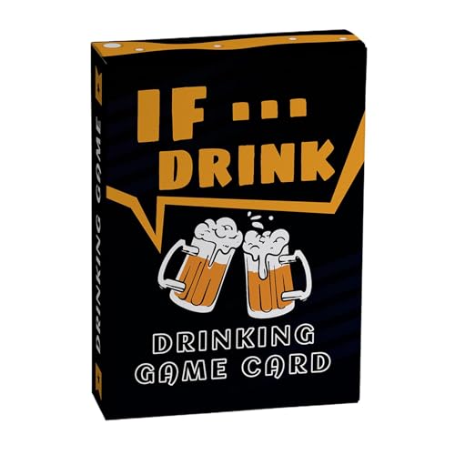 Drinking Card, Adult Game, Social Night Card Game, Drinking Board Game, Social Night Board Game Sturdy Material Enhances Fun Family-Friendly Adds Excitement for Women, Adults, Friends, Family von Jvjggag