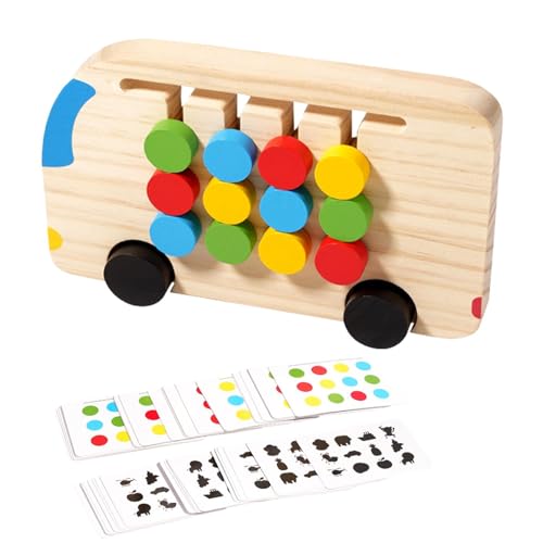 Farbabstimmungsspielzeug, Lernspielzeug, Farbabstimmungsspiele für Kinder, Spielzeug zur kognitiven Entwicklung, Lernwerkzeug, pädagogisches Schattenspielzeug, interaktive Lernspiele, Kiefernholz für von Jvjggag