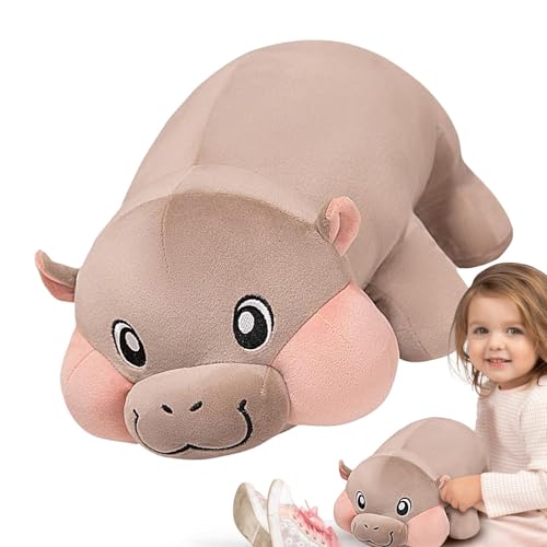 Hippo Stuffed Animal, Cute Pillow Doll, Hippo Stuffed Animal Soft Animal Doll Pillow, Plush Toys for Babies, Toddler Kids, Adorable Cuddly Toy for Comfort and Playtime, Cozy Plush Pillow for Bedtime von Jvjggag