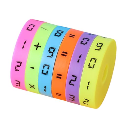 Jvjggag Arithmetic Learning Toy, Cylinder Arithmetic Cube Learning Intelligence Math Cubes, Colorful Number Math Game Preschool Educational Toy for Boys and Girls - See Descriptions von Jvjggag