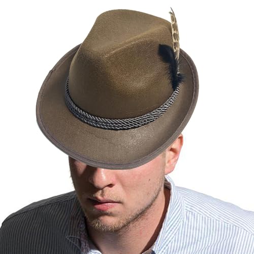 Jvjggag Deutscher Hut – Vlies-Hut, Cosplay-Hut, Oktoberfest-Kostüm-Zubehör, Kopfbedeckung für Erwachsene, Bühnenaufführung, Rollenspiel, Festival, Halloween, Maskeradeball Jvjggag Deutscher Hut – Vlies-Hut, Cosplay-Hut, Oktoberfest-Kostüm-Zubehör, Kopfbedeckung für Erwachsene, Bühnenaufführung, Rollenspiel, Festival, Halloween, Maskeradeball von Jvjggag