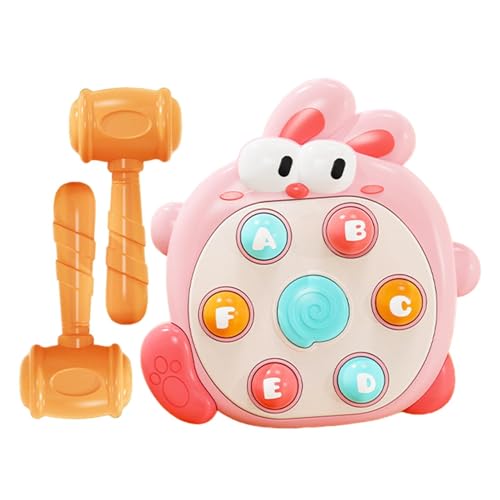 Jvjggag Hammering Toy, Bunny Toy, Funny Game Machine, Fine Motor Toy, Cute Bunny Shape Game Machine for Kids Hammering Pounding Toy Designed with a Fun Bunny Shape for Motor Skills von Jvjggag