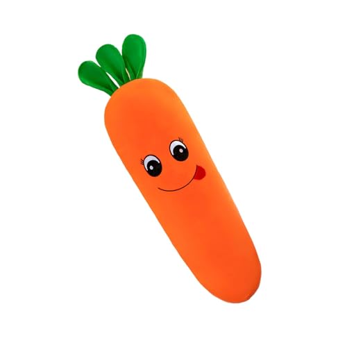 Jvjggag Interactive Carrot Plush Pillow, Soft Stuffed Vegetable, 50cm Funny Carrot Plushie Toys, Cute Home Decoration for Living Room, Bedroom, Study, 19.69 Inches von Jvjggag