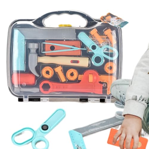 Jvjggag Kids Tool Set Toy, Pretend Toy Tool Set for, Role Play Construction Tool Toys for 3 to 6 Years, Kids Tool Construction Set for Boys and Girls, Educational Tool Set for, Creative Play von Jvjggag