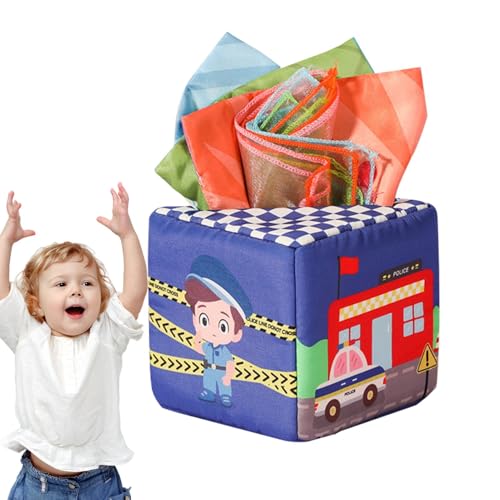 Jvjggag Kleinkind-Taschentuchbox-Spielzeug,-Taschentuchbox,Lernspielzeug-Taschentuchbox - Frühes Lernspielzeug für Zuhause, Reisen, Camping für, Mädchen, Kinder von Jvjggag