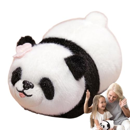 Jvjggag Pädagogische Panda-Kuscheltiere, süße Panda-Plüschtiere, gefüllte weiche Kissen, waschbar, Simulations-Panda-Kissenplüsch, Tierplüschtiere, weich und kuschelig für Kinder und Erwachsene von Jvjggag