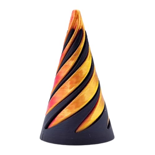 Jvjggag Pass Through Pyramid Fidget Toy, Impossible Pyramid Passthrough Sculpture, Printed Spirals Cone Toy Pyramid Passthrough Sculpture, Desktop Decor Souvenir, Small Entertainment Toy von Jvjggag