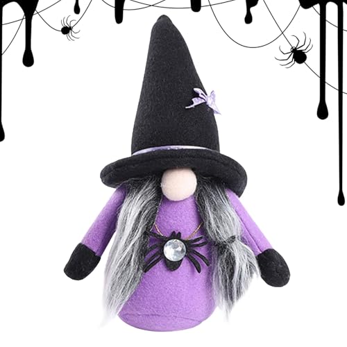 Jvjggag Plüsch, Zwergpuppe, Halloween-Plüschpuppe, Halloween-Gesichtsloser Plüsch, Hexen-Thema, Halloween-Zwergpuppe, 26,7 x 8,9 cm für gruselige Ferienhaus- und Party-Dekorationen von Jvjggag