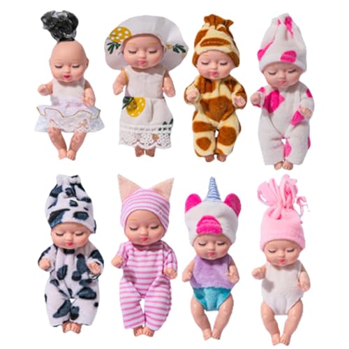 Jvjggag -Puppen, wiedergeborene Puppen, süße Puppen, wiedergeborene Babypuppen, schlafende Kleinkinder, weiche Babys, Mädchenpuppen-Set für 3–5 Jahre alte Kleinkinder von Jvjggag