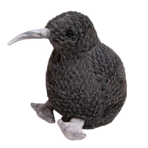 Jvjggag Stuffed Plushie, Stuffed Animal, Realistic Bird Plush Toy, Cute Kiwi Plushie Doll, Cute Furry Kiwi Plushie Doll for Children and Kids Realistic Soft Bird Toy for Boys and Girls von Jvjggag