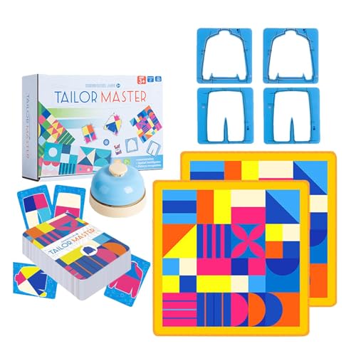 Jvjggag Tailor Master Brettspiel, Party-Brettspiel - Grafisches, farblich passendes Kinder-Tischspiel „Tailor Master“ | Interaktive Eltern-Kind-Brettspiele für, Mädchen, Kinder, Erwachsene von Jvjggag