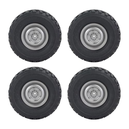 Jvjggag Tire For Remote Control Car, RC Car Wheels 4 Pieces, Remote Control Car Model Tyre, Car Model Accessories, Rugged RC Car Part, Off Road RC Car Wheels, On Road RC Car Wheels, Durable RC Car Tir von Jvjggag