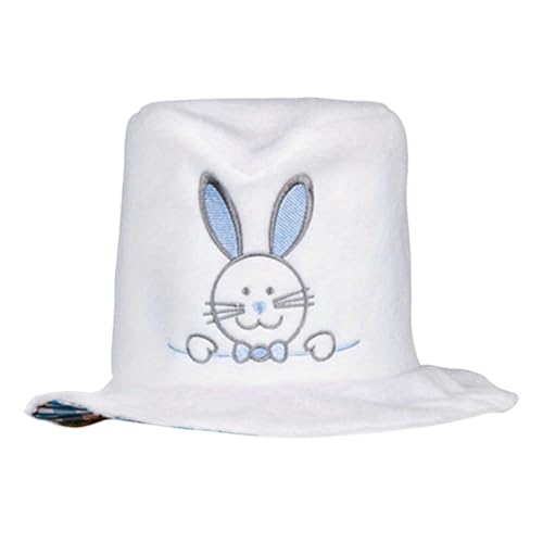 Jvjggag Top Hat with Bunny, Bunny Top Hat Velvet Easter Party Hat, Dress Ups Costume, Headwear Funny Rabbit Costume Hat for Holiday and Cosplay, 10.24x11.81x5.91 inches, 60g von Jvjggag