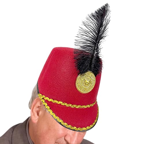 Marschband Hut - Toy Soldier Hut für Cosplay Festival Party | Polyester mit leichtem komfortables Passform, Rollenspielkleidung für Schulveranstaltungen Bühnenaufführungen Alltags und Fotoshootings Marschband Hut - Toy Soldier Hut für Cosplay Festival Party | Polyester mit leichtem komfortables Passform, Rollenspielkleidung für Schulveranstaltungen Bühnenaufführungen Alltags und Fotoshootings von Jvjggag