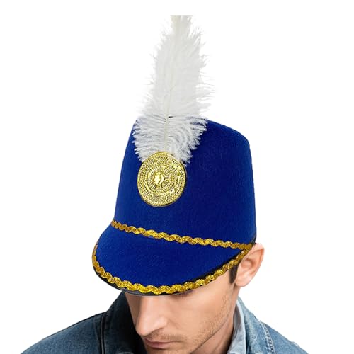 Marschband Hut - Toy Soldier Hut für Cosplay Festival Party | Polyester mit leichtem komfortables Passform, Rollenspielkleidung für Schulveranstaltungen Bühnenaufführungen Alltags und Fotoshootings Marschband Hut - Toy Soldier Hut für Cosplay Festival Party | Polyester mit leichtem komfortables Passform, Rollenspielkleidung für Schulveranstaltungen Bühnenaufführungen Alltags und Fotoshootings von Jvjggag