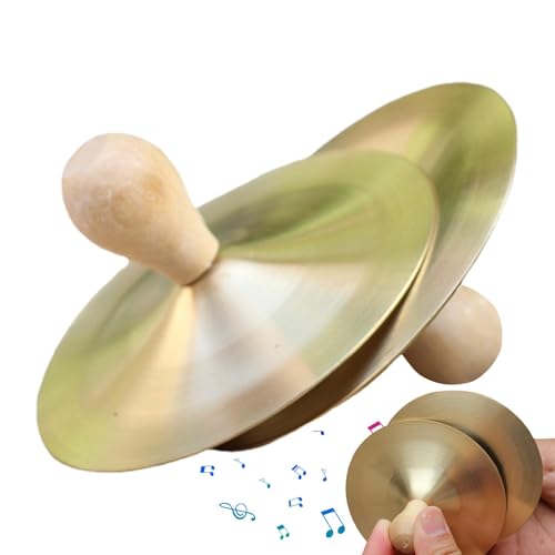 Musical Instrument Toys, Finger Cymbals, Small Hand Cymbals, Dancing Zills for Adults Kids, Professional Cymbals, Musical Instrument for Dance Party von Jvjggag