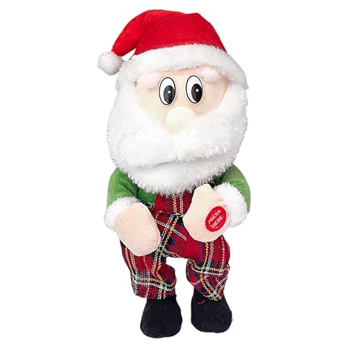 Santa Plush Toy, Animated Santa Plush, Interactive Christmas Toys, Twerking Santa Plush Doll, Musical Toy with Electric Twerking and Singing Action, Festive Holiday Cartoon Doll for Home Decor von Jvjggag