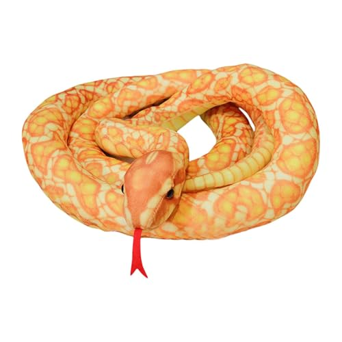 Snake Plush, Cartoon Plush, Giant Plush Animal, Snake Toy, Soft and Plush Material Large Size Lightweight and Easy to Move Around Safe and Not-Toxic Materials Ideal for Sofa, Bed, or Couch Placement von Jvjggag