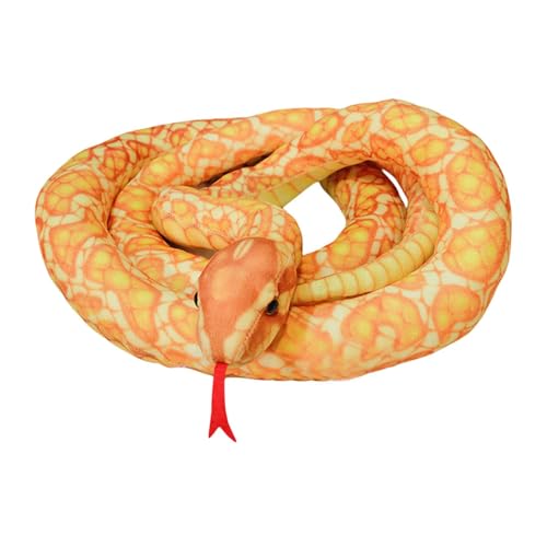 Snake Plush, Cartoon Plush, Giant Plush Animal, Snake Toy, Soft and Plush Material Large Size Lightweight and Easy to Move Around Safe and Not-Toxic Materials Ideal for Sofa, Bed, or Couch Placement von Jvjggag