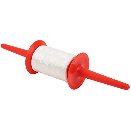 Jwthee Kite String Spool, Kite Reel Winder Kite String mit Reel Kite String Reel Winder für Kinder und Erwachsene, 492 Fuß Twisted Kite Line, Rot von Jwthee