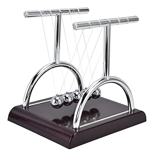 Newtons Cradle Balance-Bälle, wissenschaftliches Physik-Gadget, Desktop-Dekoration, kinetisches Bewegungsspielzeug physikalische pädagogische Balance-Bälle für das Büro und Zuhause von Jwthee