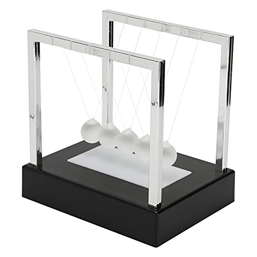 Newtons Wiege-Balance-Bälle, leuchtende schwingende kinetische Bälle, wissenschaftliche Physik-Gadget-Desktop-Dekoration, lustige wissenschaftliche Ornamente zum Stressabbau von Jwthee