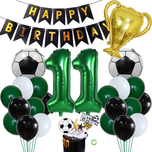 Fußball 11 Geburtstag Deko Luftballons Fußball Deko Kindergeburtstag Fussball Kinder Fußball Luftballon 11 Jahre Geburtstag Deko Grün Fußball Geburtstagsdeko 11 Jahr Jungen Fußball 11. Geburtstag Deko von Jxuzh