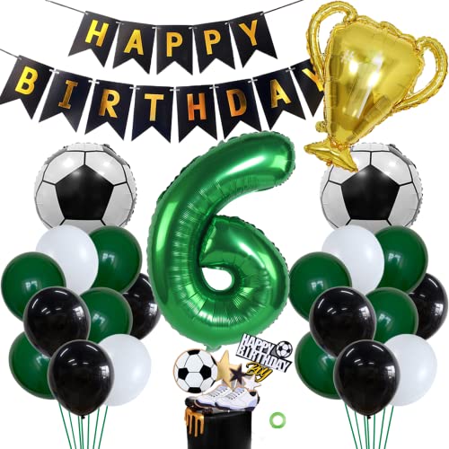 Fußball Luftballons Geburtstag Fußball Geburtstag Deko 6 Tortendeko Fussball Geburtstag Deko Luftballons Fußball Geburtstag Junge 6 Jahre Geburtstagsdeko Fussball Junge Für Fussball Deko Geburtstag von Jxuzh