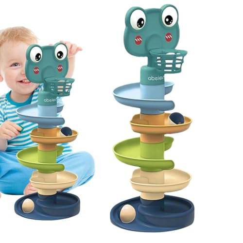 Ball Drop Toy, Rolling Ball Tower, Creative Ball Ramp Toy, Ball Maze, Multipurpose Ball Tower Toy Toddler Ball Toys, Easy to Use, Portable for Kids Girl and Boy von Jyxuyy