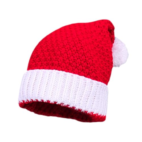 Christmas Knitted Hat | Santa Claus Crochet Beanie | Adorable Christmas Winter Knitted Beanie For Women And Men | Perfect For Holiday Celebrations, Festive Events, And Cute Santa Costume Outfits von Jyxuyy